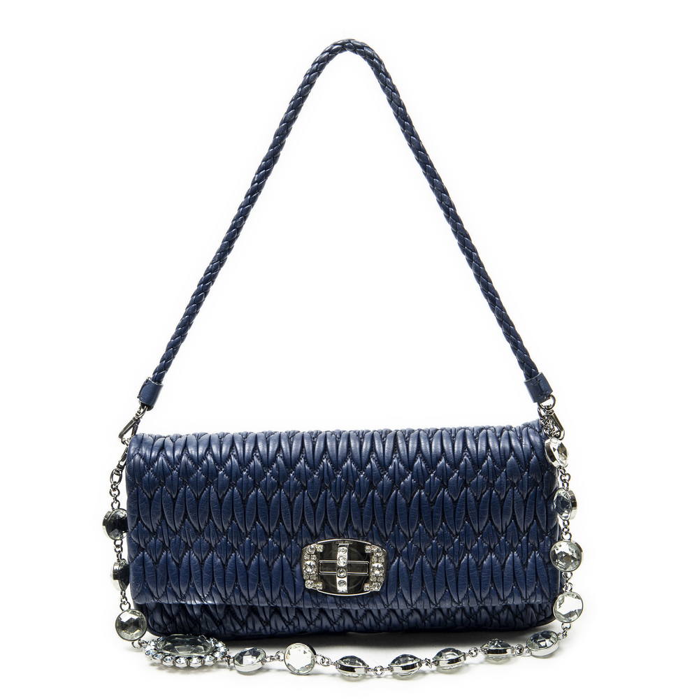 Miu Miu Small Crystal Flap Clutch